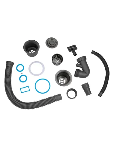 Мойка для кухни прямоугольная Kroner KRP Schwarze - 7848LHM PVD из нержавеющей стали 3.0/1.0 мм