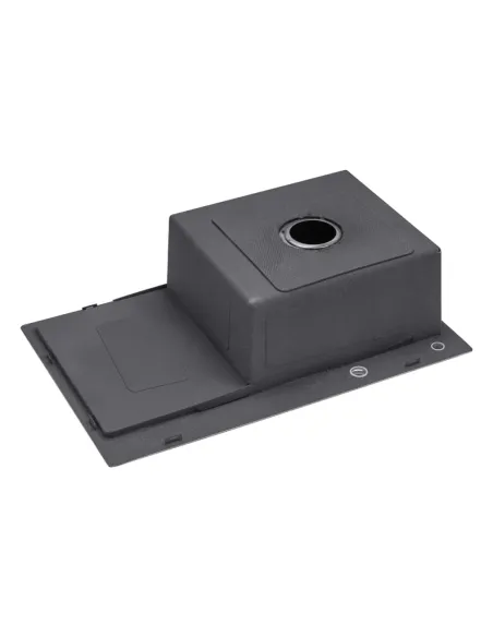 Мойка для кухни прямоугольная Kroner KRP Schwarze - 7849RHM PVD из нержавеющей стали 3.0/1.0 мм