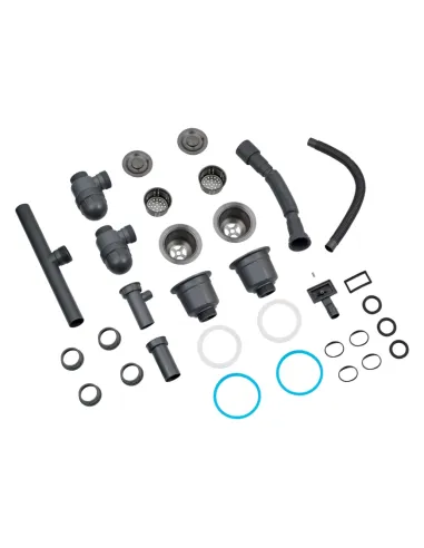 Мийка для кухні прямокутна Kroner KRP Schwarze - 7843ZHM PVD з нержавіючої сталі 3.0/1.0 мм, з двома чашами