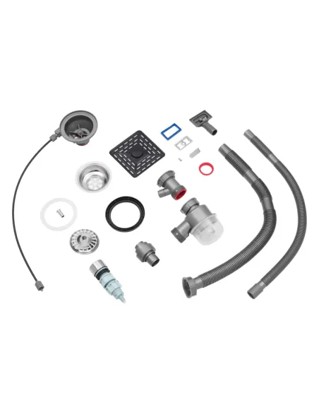 Багатофункціональна кухонна мийка Kroner KRP Schwarze - SET7545HM PVD із вбудованим змішувачем