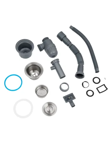 Багатофункціональна кухонна мийка Kroner KRP Schwarze - SET7545NG PVD із вбудованим змішувачем