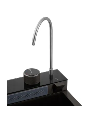 Многофункциональная кухонная мойка Kroner KRP Schwarze - SET7546ARTHM PVD со встроенным смесителем