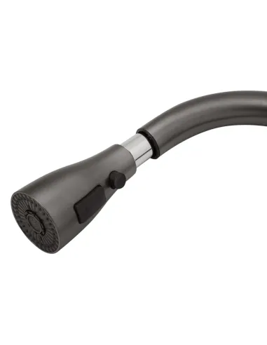 Багатофункціональна кухонна мийка Kroner KRP Schwarze - SET7546ARTHM PVD із вбудованим змішувачем