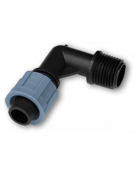 Коліно для крапельної стрічки Bradas DSTA02-34L