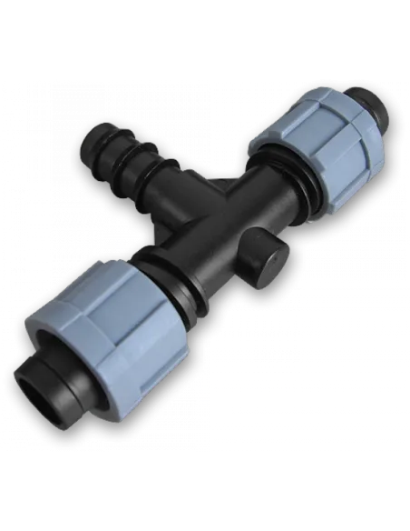 Трійник для крапельної стрічки Bradas DSTA03-16L, 16 мм