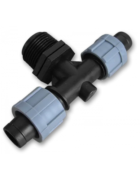 Трійник для крапельної стрічки Bradas DSTA06-12L, 0,5 дюйми