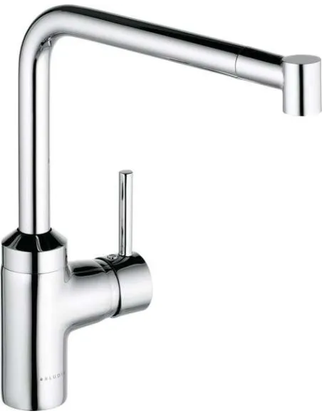 Смеситель для кухни Kludi L-Ine 428210577 (однорычажный, с выдвижным изливом) - 1