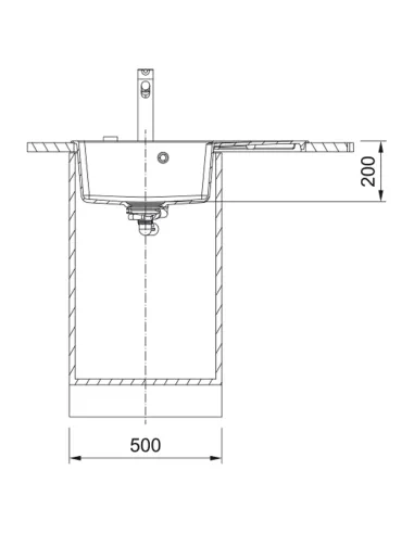 Мийка кухонна кам`яна прямокутна Franke Centro CNG 611-78 TL, 780x500x200 мм, бежева, крило праворуч купити у Дніпрі та Києві - 