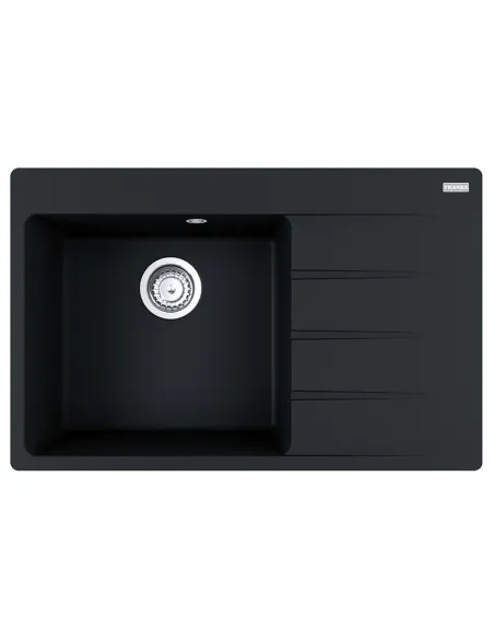Мойка для кухни прямоугольная Franke Centro CNG 611-78 TL, 780x500x200 мм, каменная, оникс, крыло справа купить в Днепре и Киеве