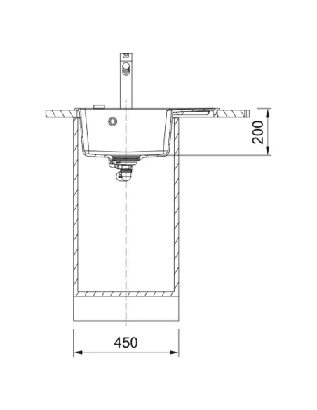 Мойка для кухни прямоугольная Franke Centro CNG 611-62 TL, 620x500x200 мм, каменная, оникс, крыло справа купить в Днепре и Киеве