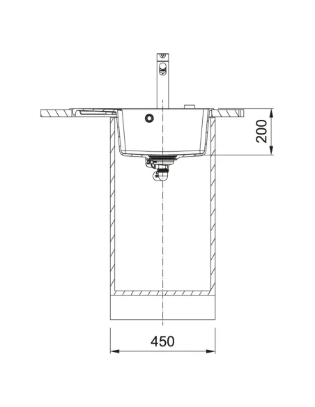 Мойка для кухни прямоугольная Franke Centro CNG 611-62 TL, 620x500x200 мм, каменная, белый, крыло слева купить в Днепре и Киеве 