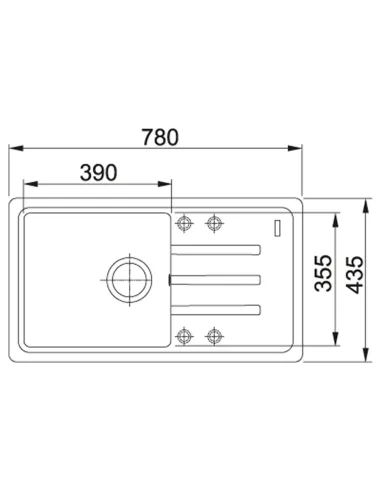 Мойка для кухни прямоугольная Franke Malta BSG 611-78, 780x435x200 мм, каменная, бежевая купить в Днепре и Киеве - цена от КТУ