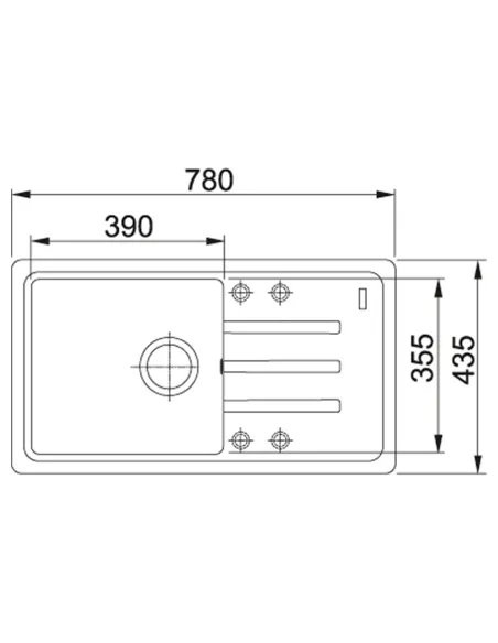 Мойка для кухни прямоугольная Franke Malta BSG 611-78, 780x435x200 мм, каменная, бежевая купить в Днепре и Киеве - цена от КТУ