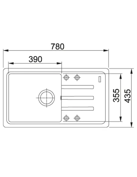 Мойка для кухни прямоугольная Franke Malta BSG 611-78, 780x435x200 мм, каменная, оникс купить в Днепре и Киеве - цена от КТУ