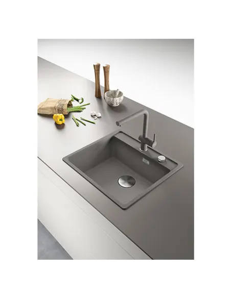 Мойка для кухни прямоугольная Franke Maris MRG 610-52 TL, 560x510x200 мм, каменная, серый камень купить в Днепре и Киеве - цена 