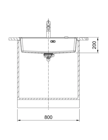 Мойка для кухни прямоугольная Franke Maris MRG 610-72 TL, 760x510x200 мм, каменная, оникс купить в Днепре и Киеве - цена от КТУ