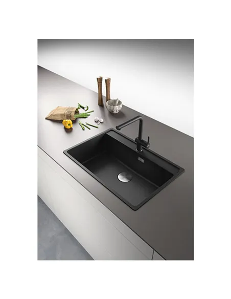 Мойка для кухни прямоугольная Franke Maris MRG 610-72 TL, 760x510x200 мм, каменная, серый камень купить в Днепре и Киеве - цена 