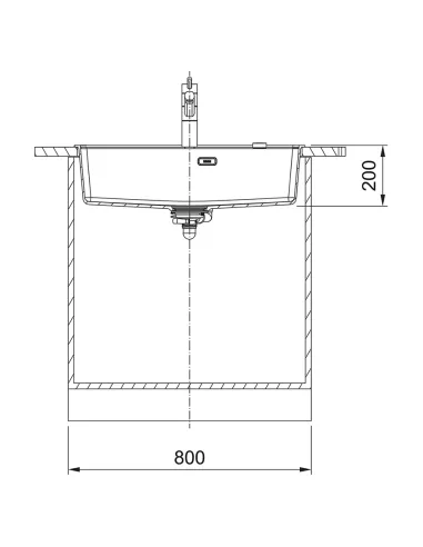 Мойка для кухни прямоугольная Franke Maris MRG 610-72 TL, 760x510x200 мм, каменная, черная матовая купить в Днепре и Киеве - цен
