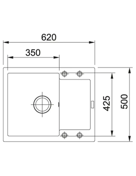 Мийка кухонна кам`яна прямокутна Franke Maris MRG 611-62, 620x500x200 мм, цукру купити у Дніпрі та Києві - ціна від КТУ