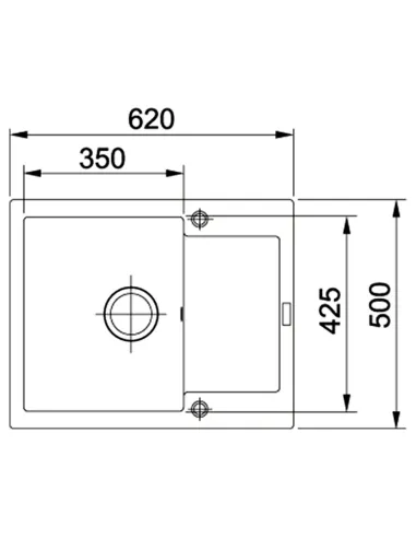 Мойка для кухни прямоугольная Franke Maris MRG 611-62, 620x500x200 мм, каменная, серый камень купить в Днепре и Киеве - цена от 