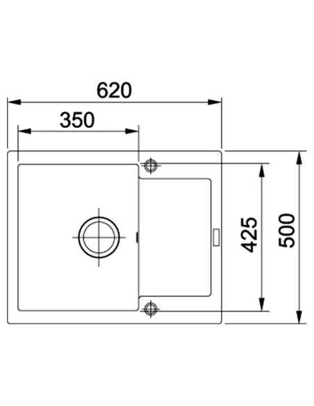 Мойка для кухни прямоугольная Franke Maris MRG 611-62, 620x500x200 мм, каменная, серый камень купить в Днепре и Киеве - цена от 