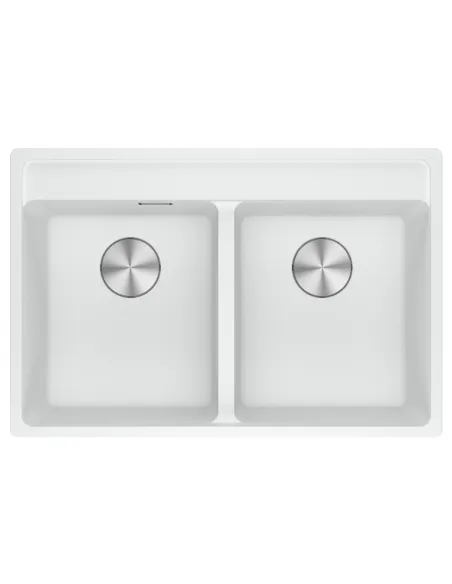 Мийка кухонна кам`яна прямокутна Franke Maris MRG 620 TL, 760x510x200 мм, біла купити у Дніпрі та Києві - ціна від КТУ