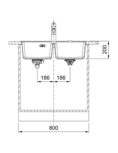 Мийка кухонна кам`яна прямокутна Franke Maris MRG 620 TL, 760x510x200 мм, біла купити у Дніпрі та Києві - ціна від КТУ