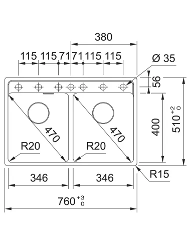 Мойка для кухни прямоугольная Franke Maris MRG 620 TL, 760x510x200 мм, каменная, оникс купить в Днепре и Киеве - цена от КТУ