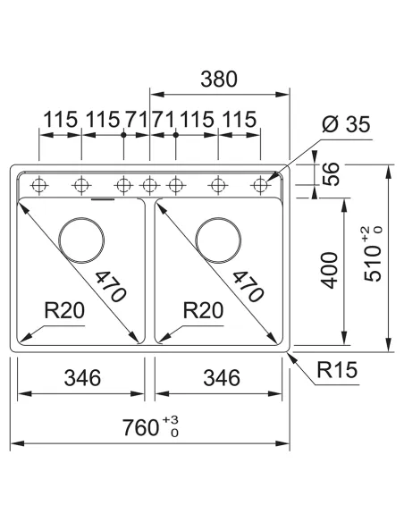 Мойка для кухни прямоугольная Franke Maris MRG 620 TL, 760x510x200 мм, каменная, оникс купить в Днепре и Киеве - цена от КТУ