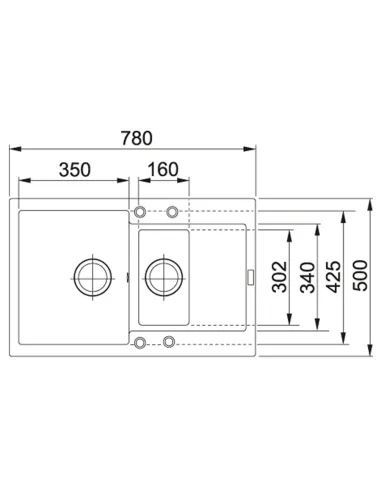 Мойка для кухни прямоугольная Franke Maris MRG 651-78, 780x500x200 мм, каменная, черная купить в Днепре и Киеве - цена от КТУ