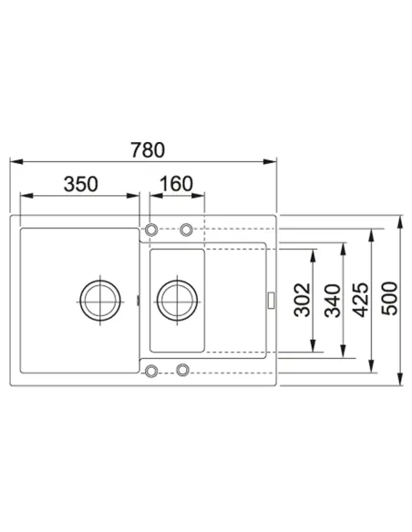 Мойка для кухни прямоугольная Franke Maris MRG 651-78, 780x500x200 мм, каменная, черная купить в Днепре и Киеве - цена от КТУ