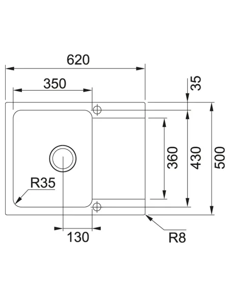 Мойка для кухни прямоугольная Franke Orion OID 611-62, 620x500x180 мм, каменная, бежевая купить в Днепре и Киеве - цена от КТУ