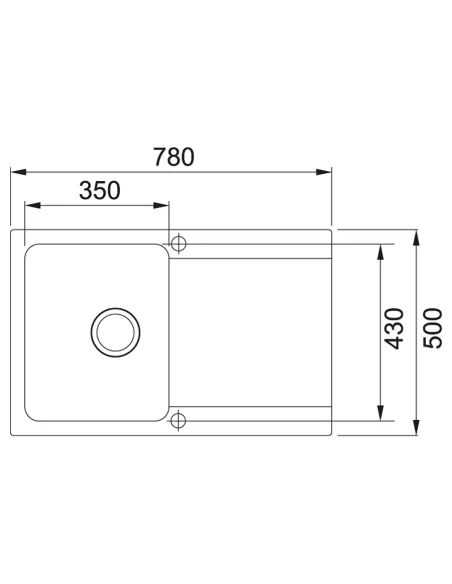 Мийка кухонна кам`яна прямокутна Franke Orion OID 611-78, 780x500x180 мм, бежева купити у Дніпрі та Києві - ціна від КТУ