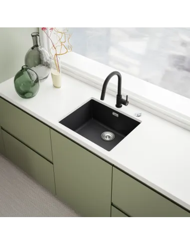 Мойка для кухни прямоугольная Franke SID 110-50, 440х525х200 мм, каменная, черная купить в Днепре и Киеве - цена от КТУ