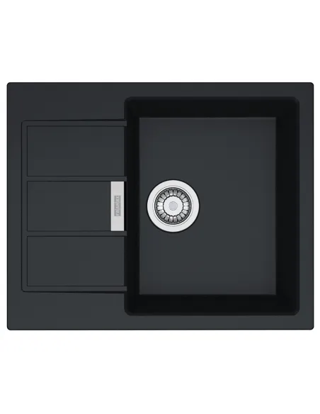 Мийка кухонна кам`яна прямокутна Franke Sirius 2.0 S2D 611-62, 620x500x200 мм, чорна купити у Дніпрі та Києві - ціна від КТУ