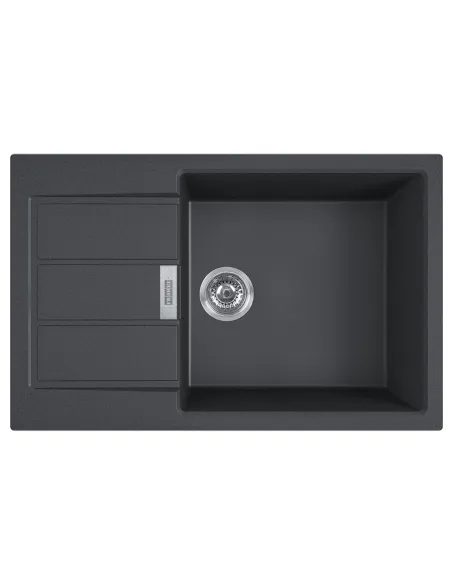 Мийка кухонна кам`яна прямокутна Franke Sirius 2.0 S2D 611-78 XL, 780x500x200 мм, чорна купити у Дніпрі та Києві - ціна від КТУ