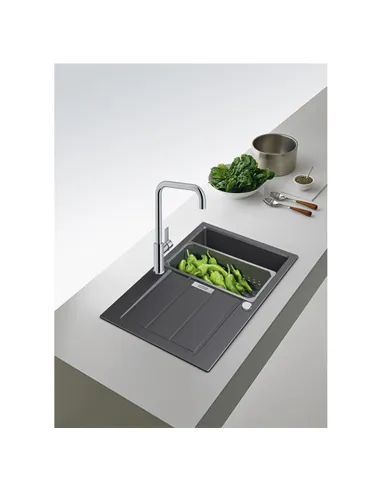 Мойка для кухни прямоугольная Franke Sirius 2.0 S2D 611-78, 780x500x200 мм, каменная, черная купить в Днепре и Киеве - цена от К