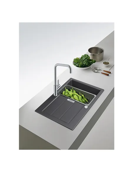 Мойка для кухни прямоугольная Franke Sirius 2.0 S2D 611-78, 780x500x200 мм, каменная, черная купить в Днепре и Киеве - цена от К