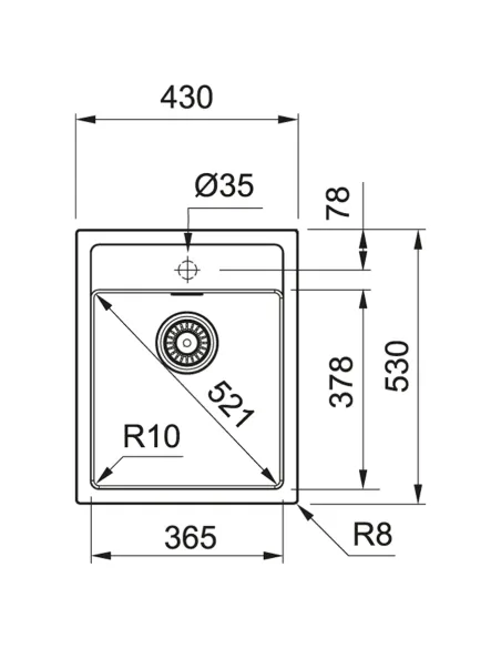 Мийка кухонна кам`яна прямокутна Franke Sirius SID 610-40, 430x530x200 мм, бежева купити у Дніпрі та Києві - ціна від КТУ
