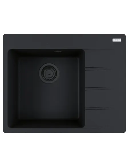 Мойка для кухни прямоугольная Franke Centro CNG 611-62 TL Black Edition, 620х500х200 мм, крыло справа, каменная купить в Днепре 