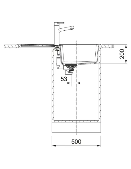 Мойка для кухни прямоугольная Franke Centro CNG 611-86 860х500х200 мм, бежевая, каменная купить в Днепре и Киеве - цена от КТУ