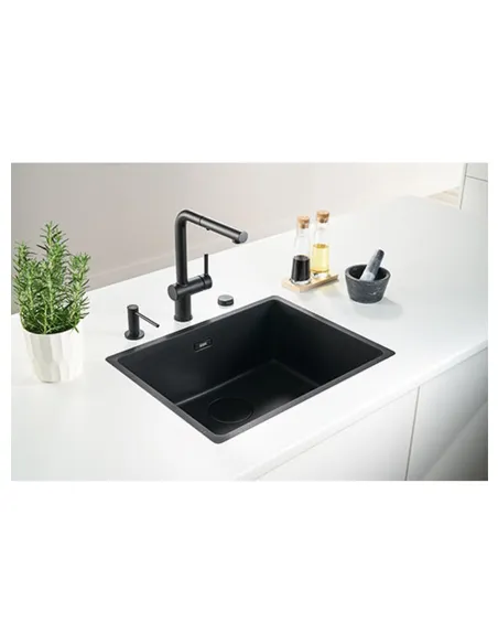 Мийка для кухні з граніту Franke MRG 110-52 чорна матова купити у Дніпрі та Києві - ціна від КТУ