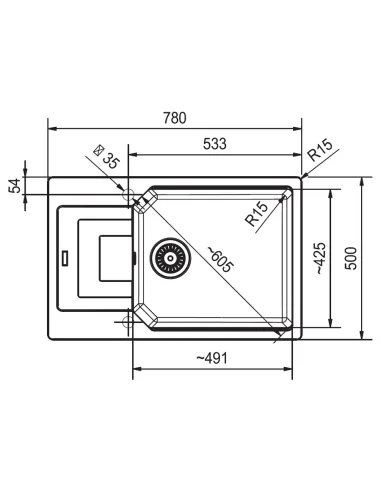 Мойка для кухни из гранита Franke UBG 611-78 XL оникс купити в Дніпрі та Києві - ціна від КТУ