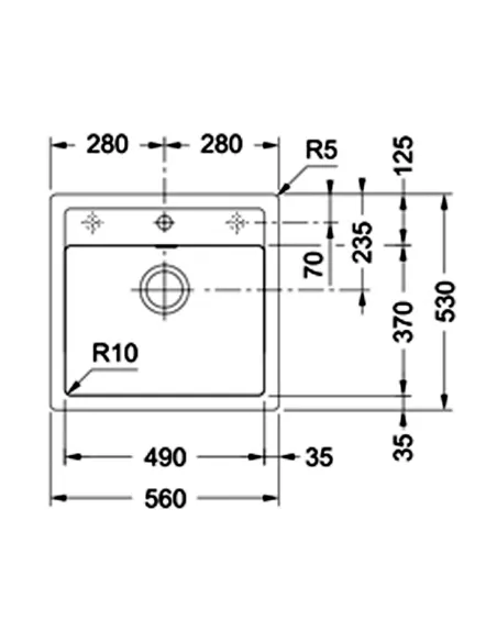 Мойка для кухни прямоугольная Franke Sirius SID 610-50, 560х530х200 мм, бежевая, каменная купить в Днепре и Киеве - цена от КТУ