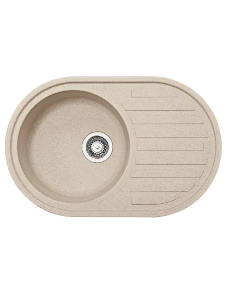 Мойка кухонная овальная Franke Ronda ROG 611, 770x500x205 мм, бежевая, каменная купить в Днепре и Киеве - цена от КТУ