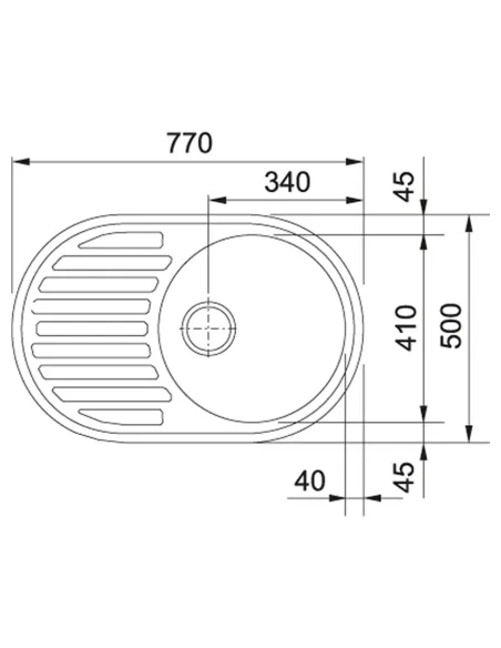 Мойка кухонная овальная Franke Ronda ROG 611, 770x500x205 мм, бежевая, каменная купить в Днепре и Киеве - цена от КТУ
