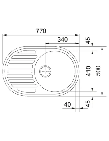 Мийка кухонна кам`яна овальна Franke Ronda ROG 611, 770x500x210 мм, онікс купити у Дніпрі та Києві - ціна від КТУ