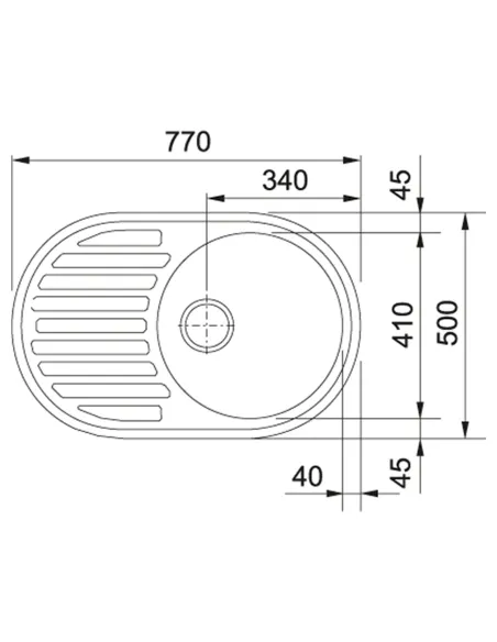 Мийка кухонна кам`яна овальна Franke Ronda ROG 611, 770x500x210 мм, онікс купити у Дніпрі та Києві - ціна від КТУ