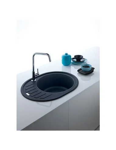 Мийка кухонна кам`яна овальна Franke Ronda ROG 611, 770x500x210 мм, онікс купити у Дніпрі та Києві - ціна від КТУ