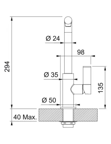 Змішувач для кухні з висувним виливом Franke Neptune Evo чорний купити в Дніпрі та Києві - ціна від КТУ